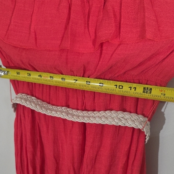 Three Hearts Pink Ruched Off-Shoulder Maxi Gown - Picture 4 of 4